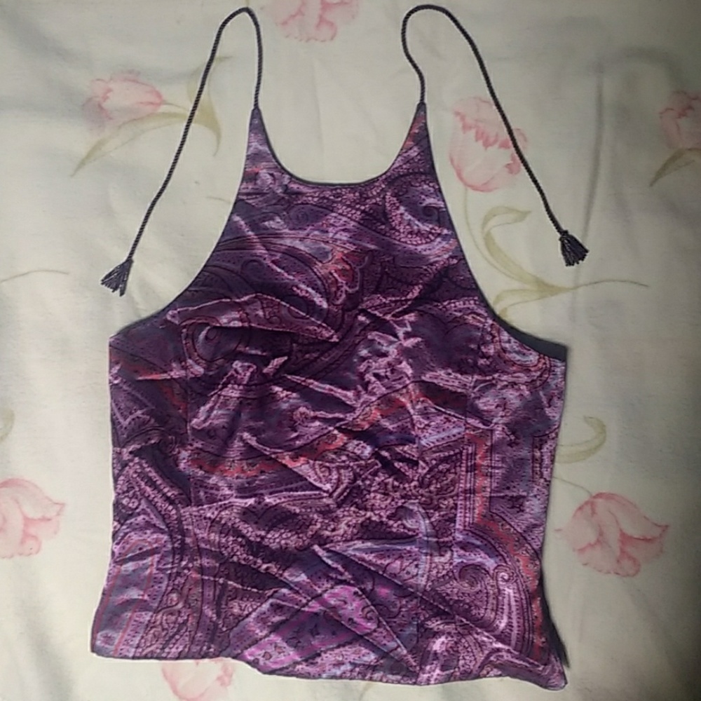 Paisley halter top